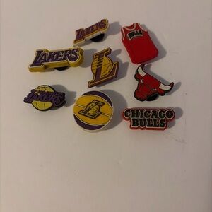 crocs jibbitz Lakers/Bulls 8 Total